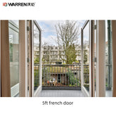 Warren 5ft Interior Double Glass French Doors With Black Internal Double Doors